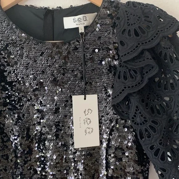 NWT Sea Sequined Midi Dress - Picture 7 of 8